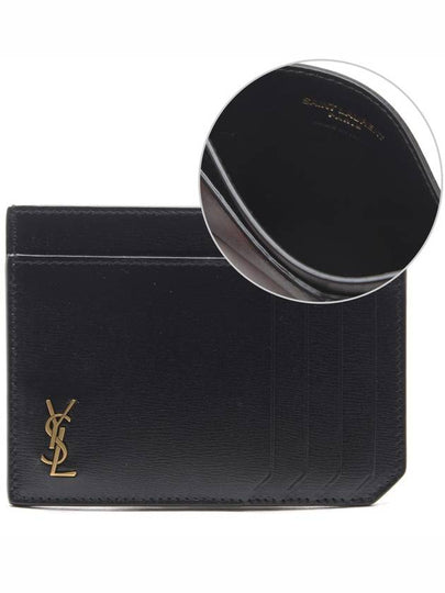 Monogram Card Wallet Black - SAINT LAURENT - BALAAN 2