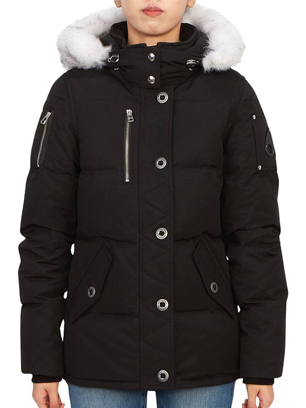 Original Threequarter Jacket White Fur Black - MOOSE KNUCKLES - BALAAN 2