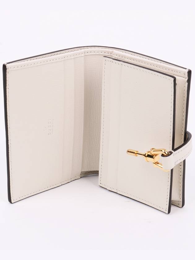 GG gold Jackie 1961 white half wallet 645536 - GUCCI - BALAAN 8