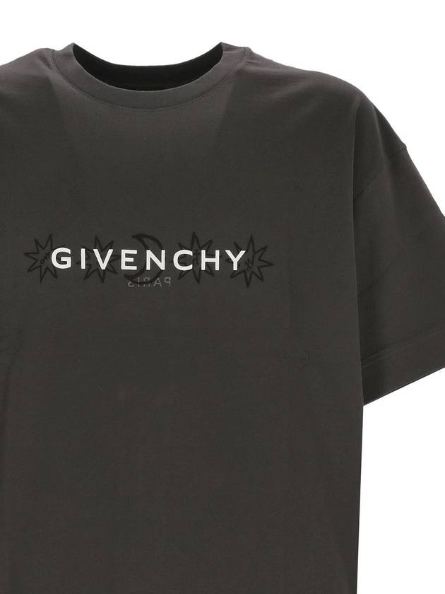 Tarot Print Reverse Short Sleeve T Shirt Rosewood - GIVENCHY - BALAAN 4