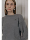 LONG HAIR SOFT SWEATER GRAY - ILROZE - BALAAN 5