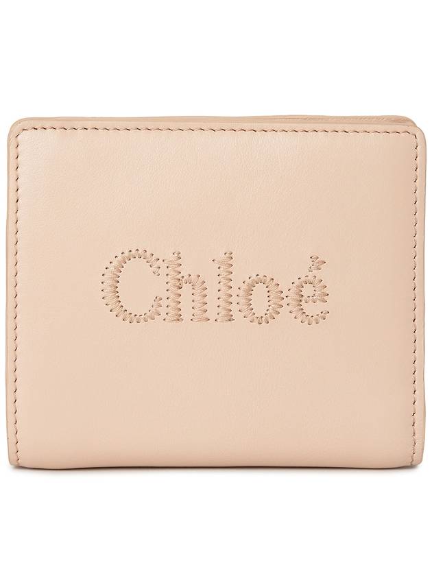 Sense Soft Leather Half Wallet Pink - CHLOE - BALAAN 2