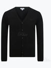 Vneck Wool Cardigan Black - LACOSTE - BALAAN 2