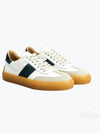 Calfskin Leather Low Top Sneakers White Green - TOD'S - BALAAN 2