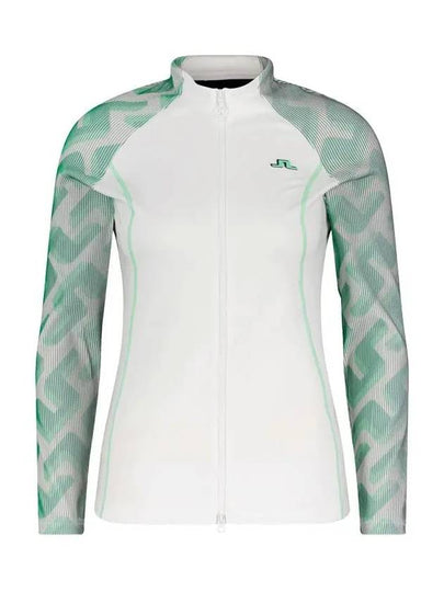 June 3D Sleeve Golf Zip up White GWJS06287 0000 - J.LINDEBERG - BALAAN 2