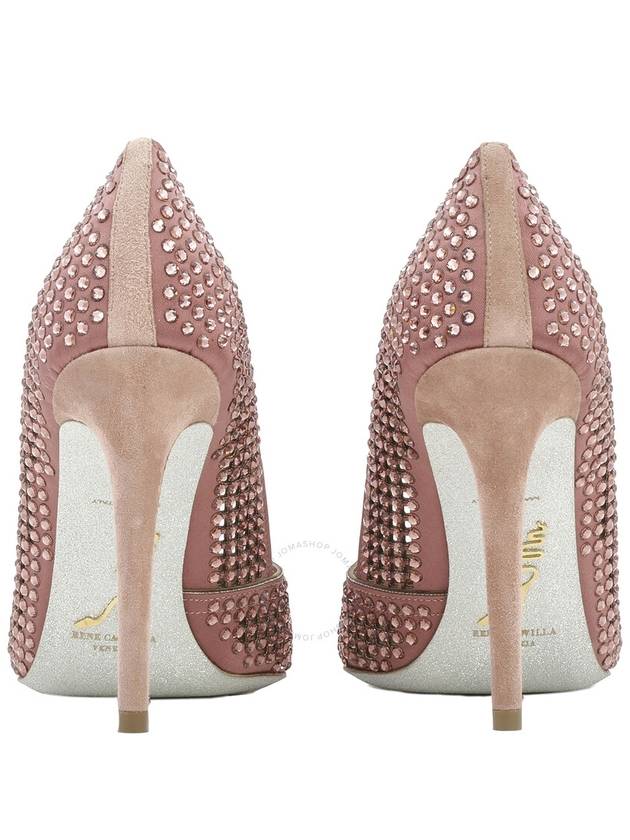 Rene Caovilla Ladies Blush Crystal Pointed-Toe Pumps, Brand Size 35 ( US Size 5 ) - RENE CAOVILLA - BALAAN 3