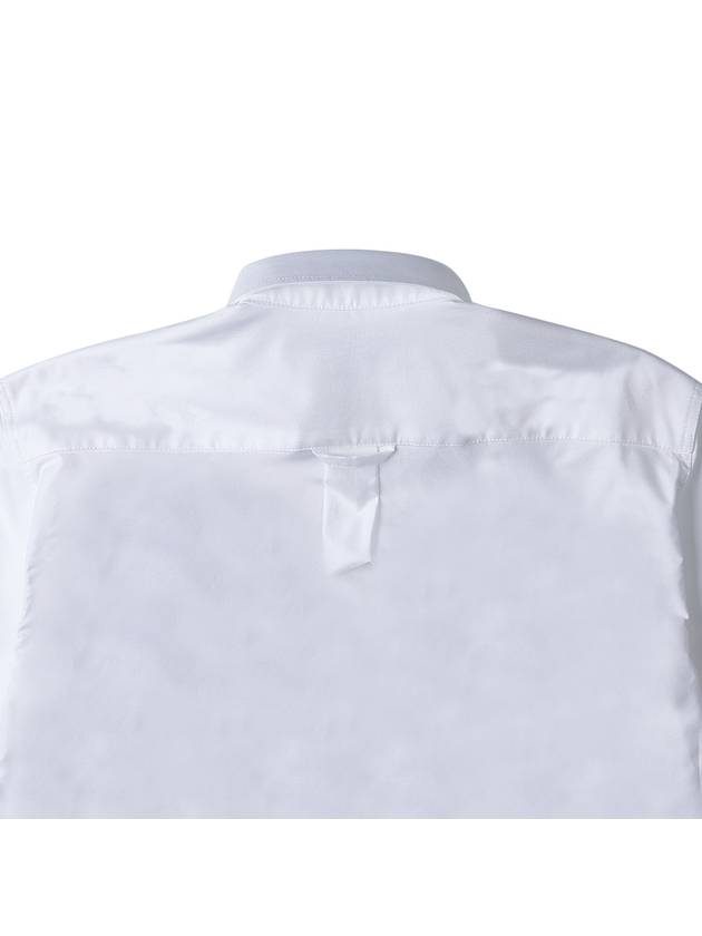 Maison Kitsune Men's Dressed Fox Patch Cotton Shirt KM00488WC2010 WH - MAISON KITSUNE - BALAAN 8