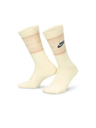 Everyday Essential Crew Socks 1 Pair Coconut Milk - NIKE - BALAAN 2