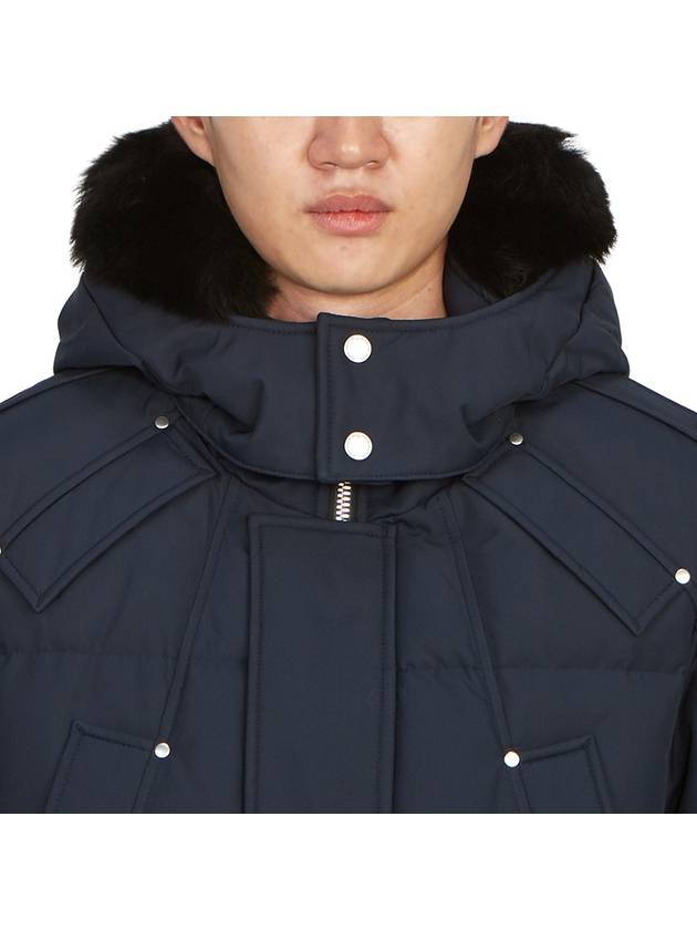 Cloud Neoshear Black Shearling Fur Parka Navy - MOOSE KNUCKLES - BALAAN 8