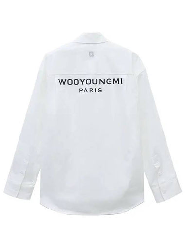 Cotton Back Logo Shirt White W243SH07811W - WOOYOUNGMI - BALAAN 1