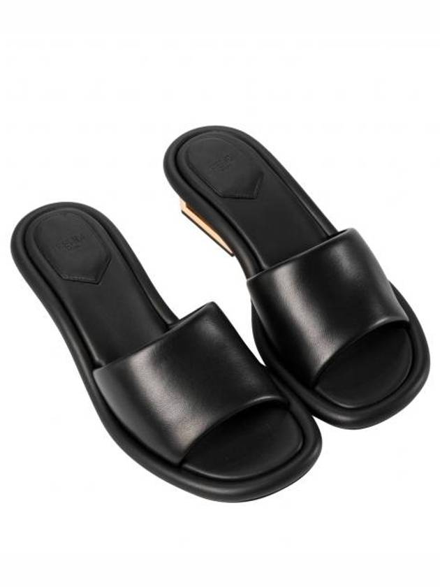 FF Baguette Motif Nappa Leather Sandals Black - FENDI - BALAAN 5