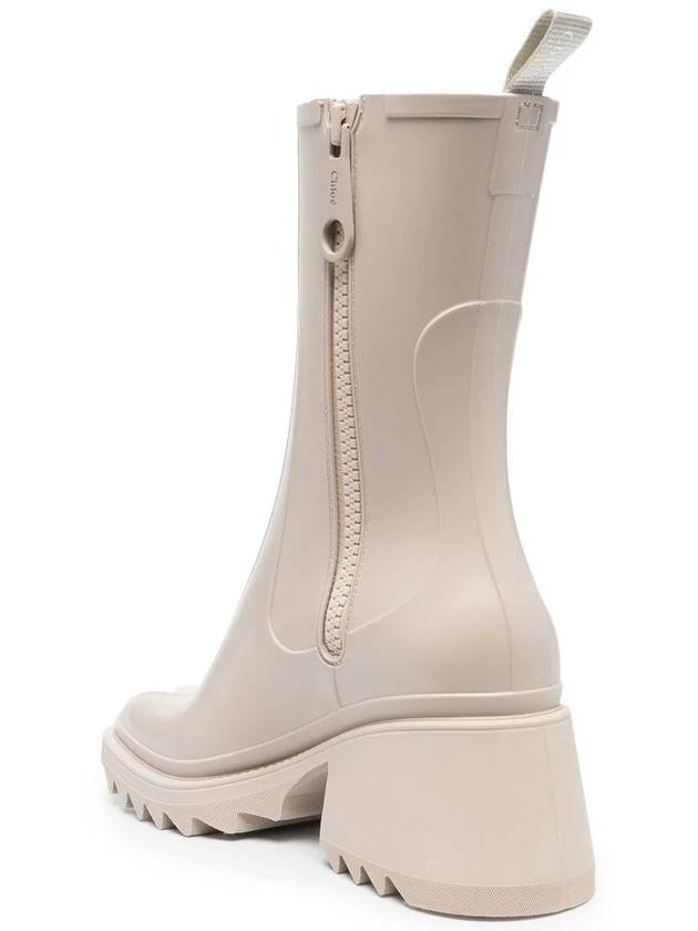 Betty Chunky Sole Rain Boots Beige - CHLOE - BALAAN 4