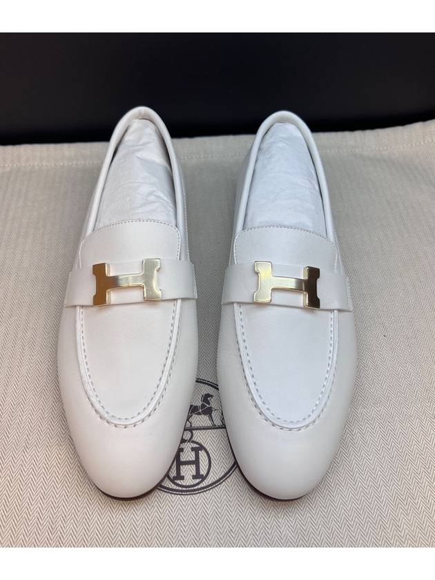 Women s Paris Loafers Blanc Gold H231048Z90 - HERMES - BALAAN 1