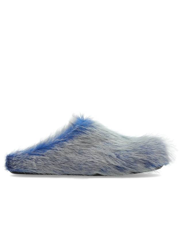 Marni Fur Slippers ‘Fussbett’, Women's, Blue - MARNI - BALAAN 1