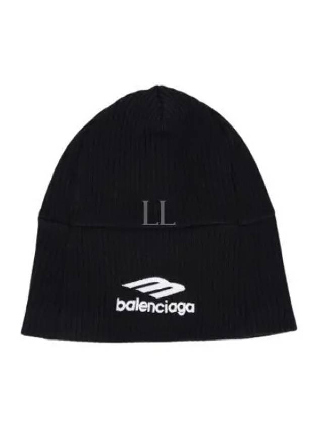 Logo Beanie Black - BALENCIAGA - BALAAN 2