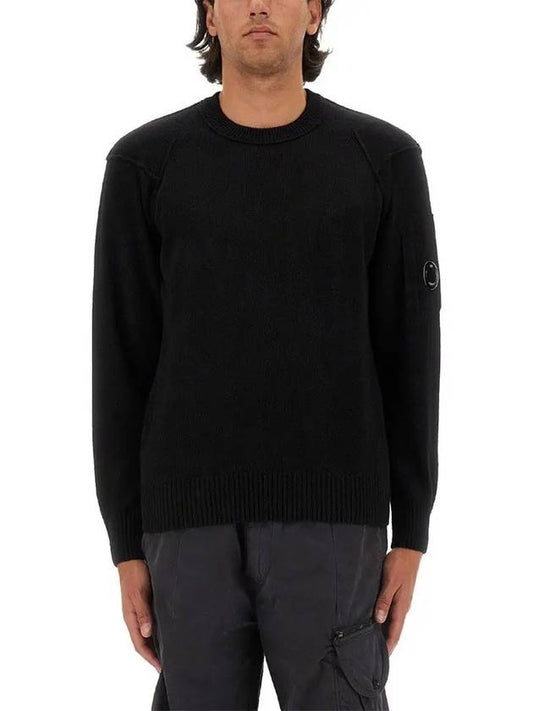 CP Company Lambswool Grs Knit Sweater 17CMKN047A 110149A 999 Crew Neck - CP COMPANY - BALAAN 2