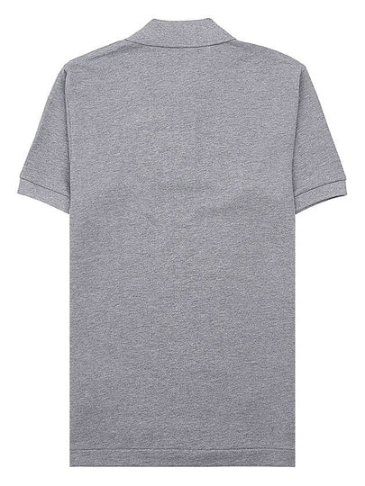 Men's Invader Sleeve Pique Shirt P1T336 GRAY - COMME DES GARCONS - BALAAN 2