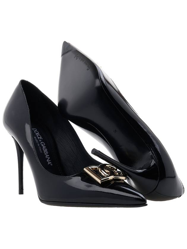 DG Logo Leather Pumps Black - DOLCE&GABBANA - BALAAN 6