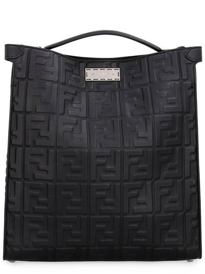 Peekaboo FF Embo Cross Tote Bag Black - FENDI - BALAAN 2