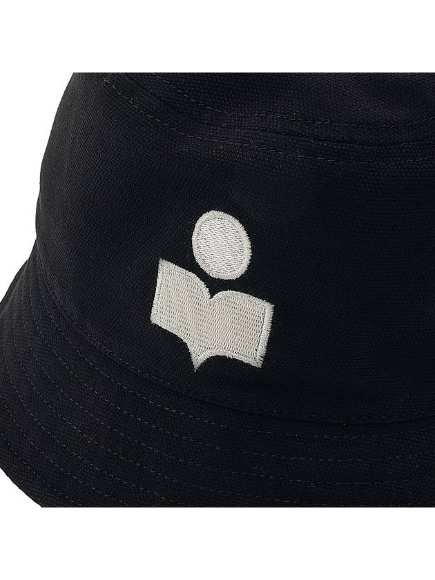 Haley Embroidered Logo Bucket Hat Black - ISABEL MARANT - BALAAN 7
