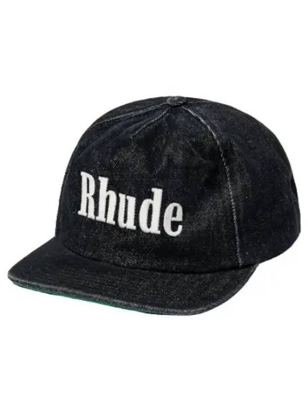 denim logo cap black hat - RHUDE - BALAAN 1