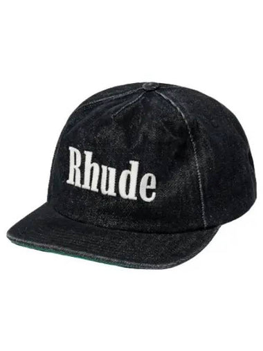 Denim Logo Cap Black - RHUDE - BALAAN 1