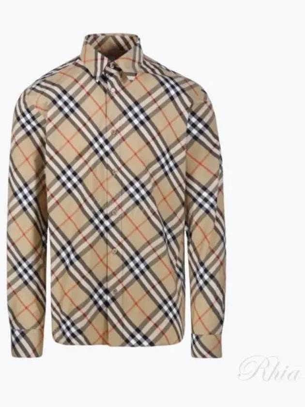 Vintage Check Long Sleeve Shirt Beige - BURBERRY - BALAAN 2