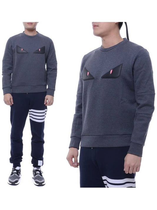 Monster Print Sweatshirt Grey - FENDI - BALAAN 2