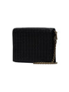 Intrecciato Nappa Chain Cross Bag Black - BOTTEGA VENETA - BALAAN.