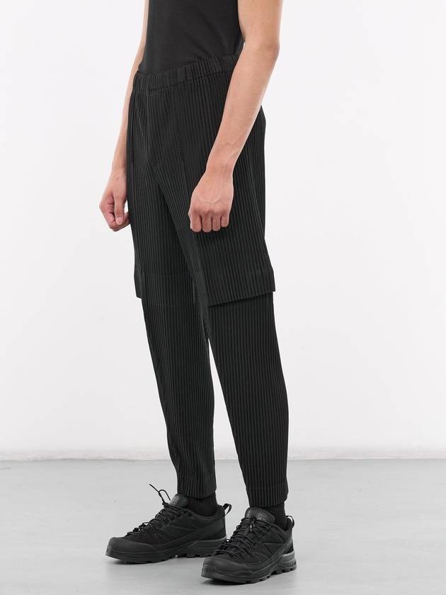 Pleated Cargo Track Pants Black - ISSEY MIYAKE - BALAAN 3