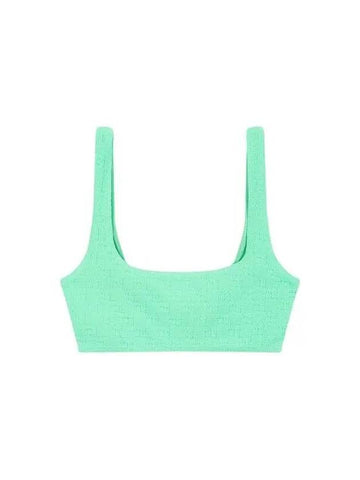 alexanderwang t Textured Logo Bikini Top Mint 271354 - ALEXANDER WANG - BALAAN 1