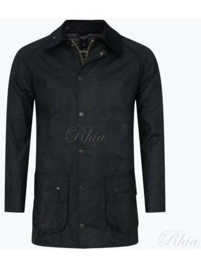 Men's Beaufort Wax Jacket Black - BARBOUR - BALAAN 2