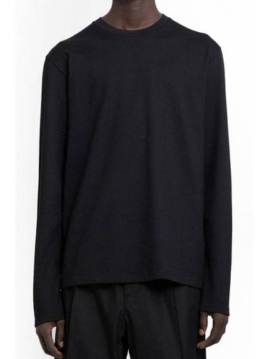 Logo Print Long Sleeve T Shirt Black - JIL SANDER - BALAAN 1