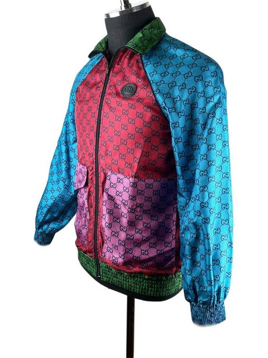 GG multicolor silk twill track jacket 660265 - GUCCI - BALAAN 2