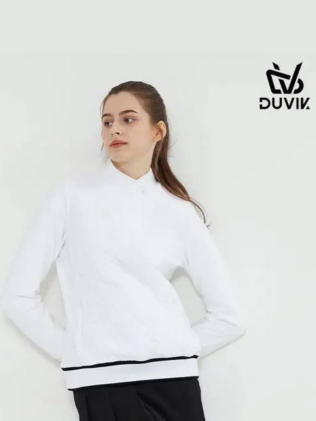 mock neck windproof padded long sleeve t-shirt DC4WTS003WH - DUVIK - BALAAN 1