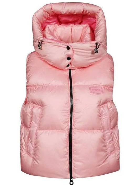 VINDEMIATRIX Hooded Padded Vest Neon Pink VDDV01325K0001 COL - DUVETICA - BALAAN 1