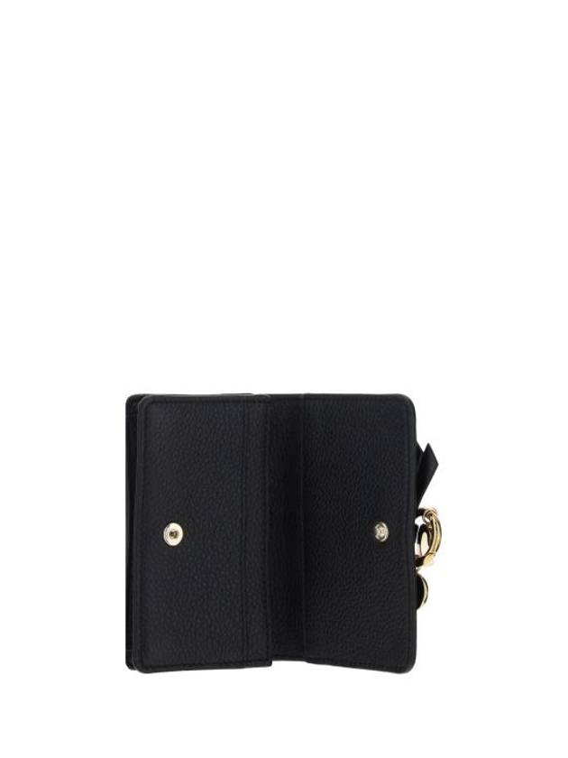 Alphabet Leather Flap Card Wallet Black - CHLOE - BALAAN 4