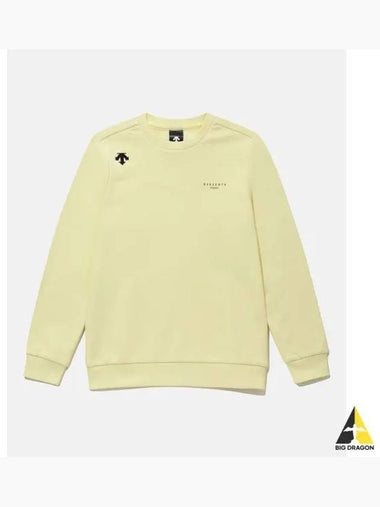 Junior Cloud Sweat Small Worthing Sweatshirt Yellow SP32JUHT82 - DESCENTE - BALAAN 1