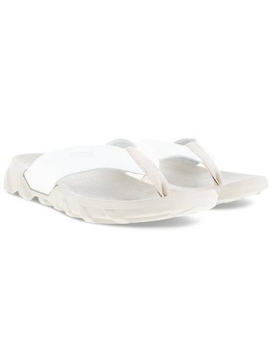 Mx Flipsider Logo Flip Flops White - ECCO - BALAAN 2