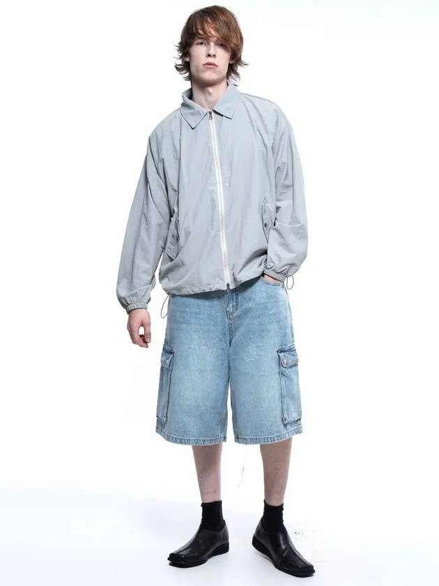 Searsucker Collar Windbreaker Jumper Lgith Gray - CHANCE'S NOI - BALAAN 9