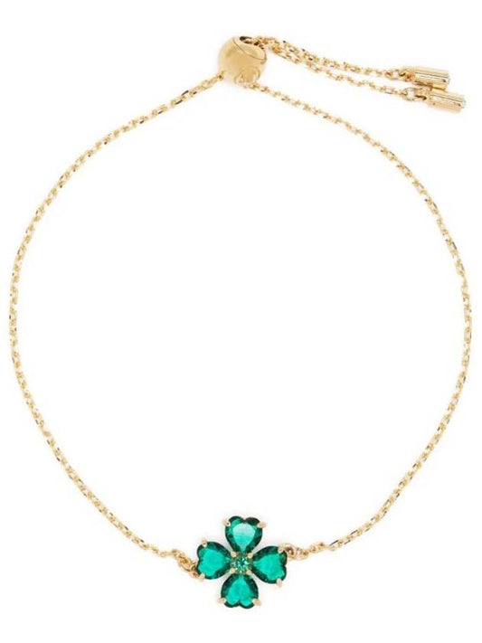 Idyllia Clover Charm Bracelet Gold Green - SWAROVSKI - BALAAN 1