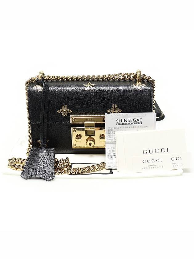 432182 Black Leather Vista Paddle Rock Small Shoulder Bag - GUCCI - BALAAN 2