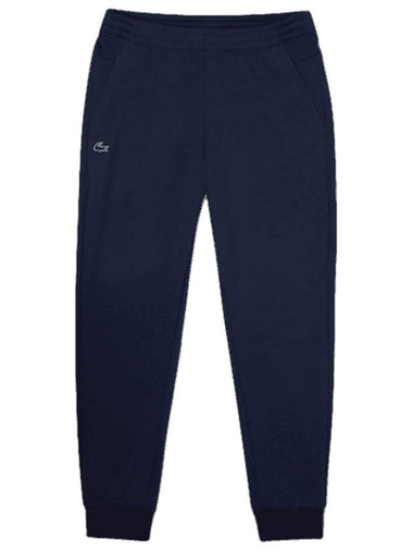 Men's Mesh Panel Logo Track Pants Navy Blue - LACOSTE - BALAAN 1