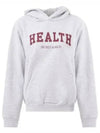 Slogan Print Cotton Hoodie Grey - SPORTY & RICH - BALAAN 2