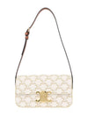 Triomphe Shoulder Bag White - CELINE - BALAAN.