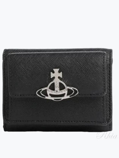 Flap Small Half Wallet Black - VIVIENNE WESTWOOD - BALAAN 2