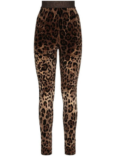 Leopard Leggings FTCQKTFJ7D5 S8350 JACQUARD B0170470767 - DOLCE&GABBANA - BALAAN 1