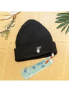 Off White Beanie Hat Black OMLC016F21KN001 - OFF WHITE - BALAAN 5