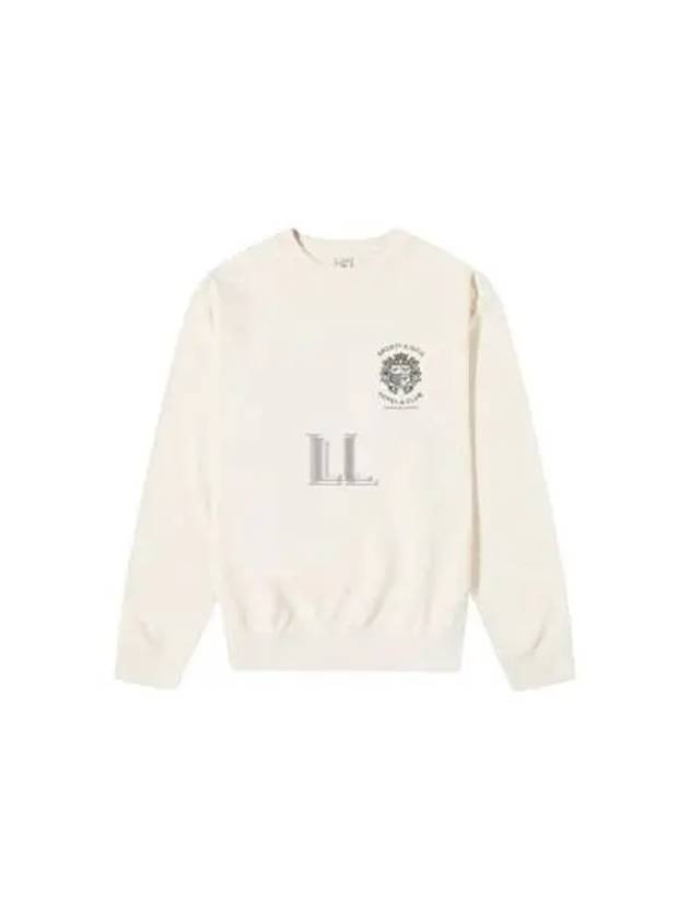 Hotel Embroidered Logo Cotton Long Sleeve T-Shirt Cream - SPORTY & RICH - BALAAN 2