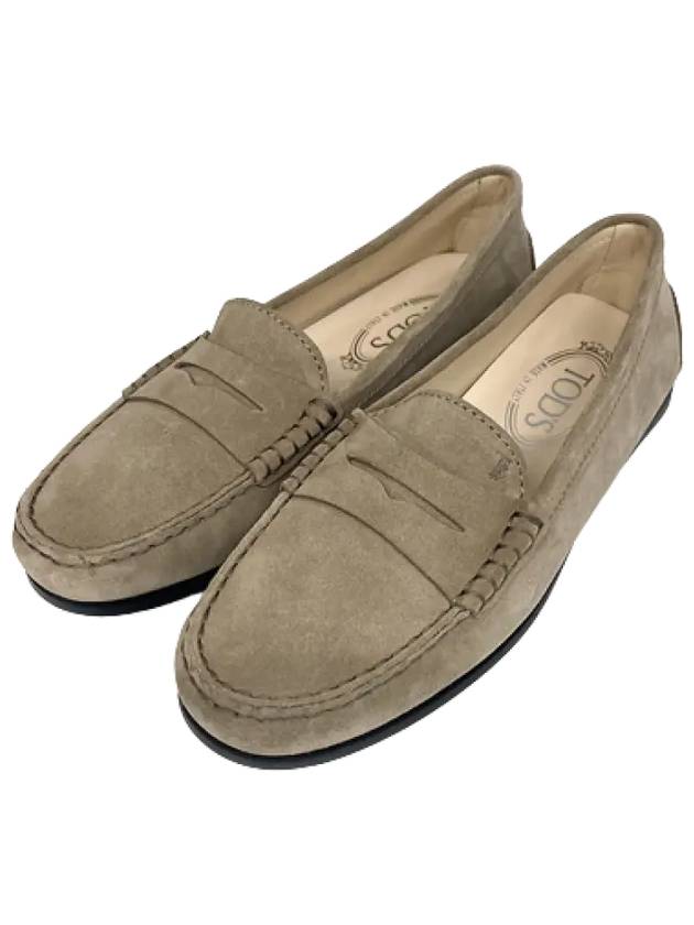 Gomino Suede Driving Loafers Brown - TOD'S - BALAAN.